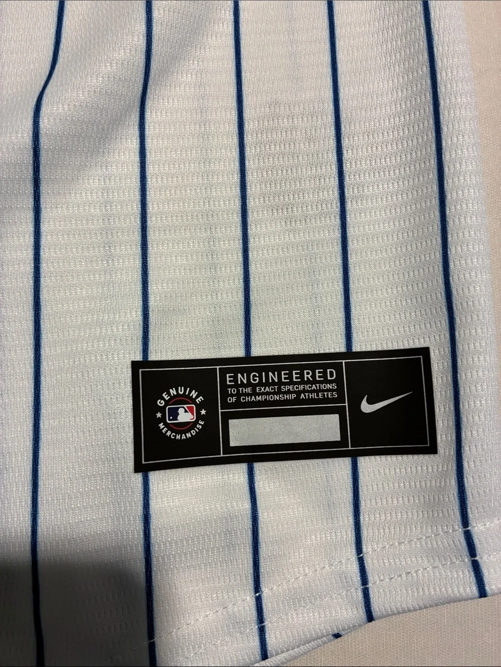 Youth Nike White/Blue Pinstripe New York Mets Kids Baseball Jersey